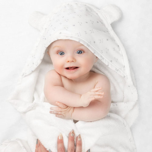 Image 15 - Close Up Baby in Towel Smiling